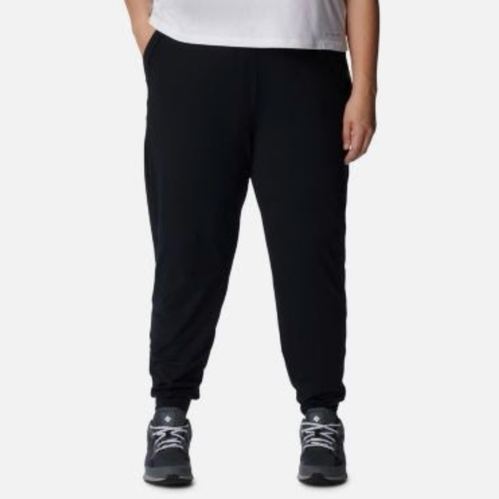Columbia Weekend Adventure Joggers Black Pockets, Plus Size, Size 2X